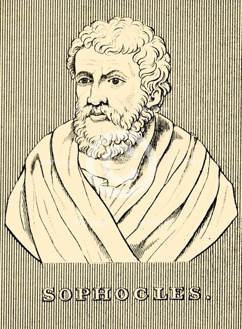 'Sophocles', (c497-405 BC), 1830. Creator: Unknown.