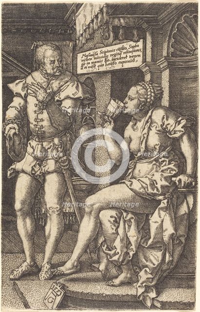 Sophonisba, 1553. Creator: Heinrich Aldegrever.