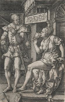 Sophonisba Drinking Poison, 1553. Creator: Heinrich Aldegrever