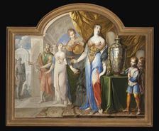 Sophonisbe Drinking Poison, 1653. Creator: Isaac Moillon