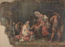 Sophonisbe kneeling before Masinissa, King of Numidia, 1815-1825. Creator: Benjamin Wolf