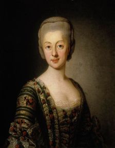 Sophia Magdalena, Queen of Sweden, 1775. Creator: Workshop of Alexander Roslin