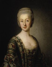 Sophia Magdalena, Queen of Sweden, 1775. Creator: Workshop of Alexander Roslin