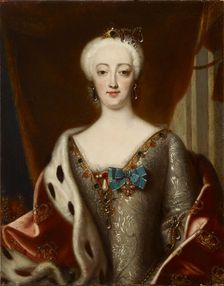 Sophie Magdalene of Brandenburg-Kulmbach (1700-1770), queen of Denmark and Norway, . Creator: Wahl; Johann Salomon (1689-1765)