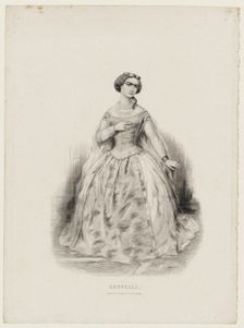 Sophie Cruvelli (1826-1907) in Opera Les Vêpres siciliennes by Giuseppe Verdi, 1855