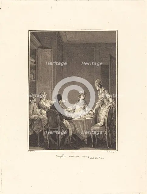 Sophie remettez-vous, 1779. Creator: Nicolas Delaunay.