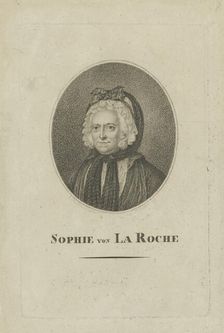 Sophie von La Roche, née Gutermann von Gutershofen (1730-1807) , c. 1800. Creator: Anonymous