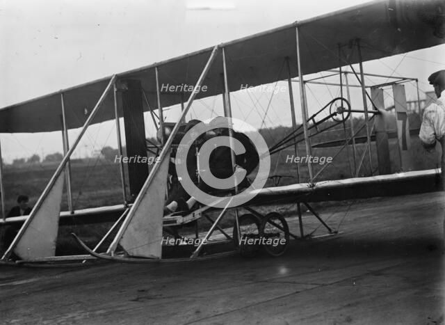 Sopwith & Mrs. Chudoba, woman passenger, 1911. Creator: Bain News Service.