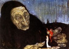 Sorceress and the King's children, 1909. Creator: John Bauer
