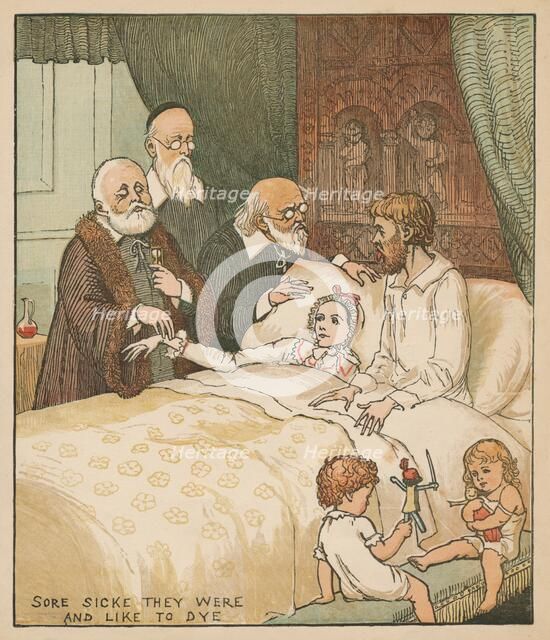'Sore Sicke They Were and Like To Dye', c1878.  Creator: Randolph Caldecott.