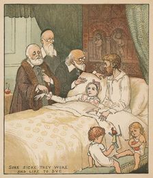 Sore Sicke They Were and Like To Dye c1878. Creator: Randolph Caldecott