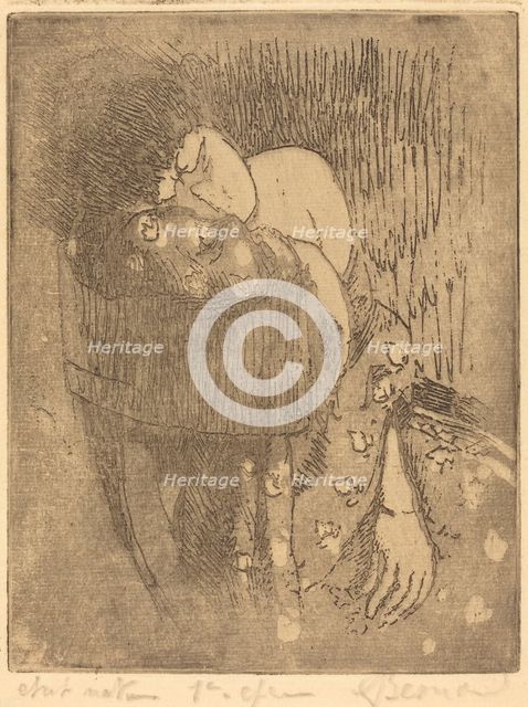 Sorrow (Chagrin), 1919. Creator: Paul Albert Besnard.