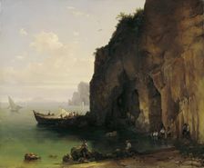 Sorrento coast, 1829-1830. Creator: Thomas Ender