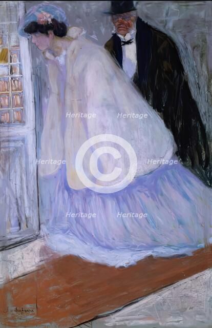 Sortie du Théâtre, 1905. Creator: Charles Dufresne.