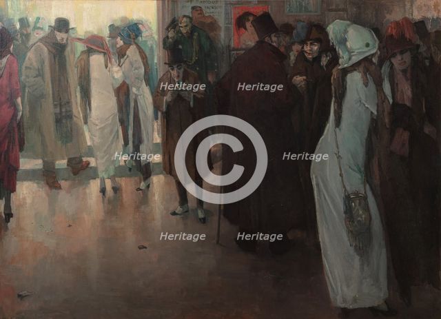 Sortie de L'Opéra, c1910. Creator: Leo Gestel.