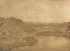 Sortie de la première Cataracte (côté S.E.), 1849-50. Creator: Maxime du Camp