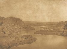 Sortie de la première Cataracte (côté S.E.), 1849-50. Creator: Maxime du Camp