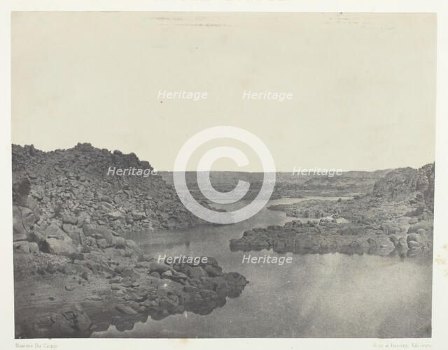 Sortie de la Première Cataracte, Haute-Egypte, 1849/51, printed 1852. Creator: Maxime du Camp.