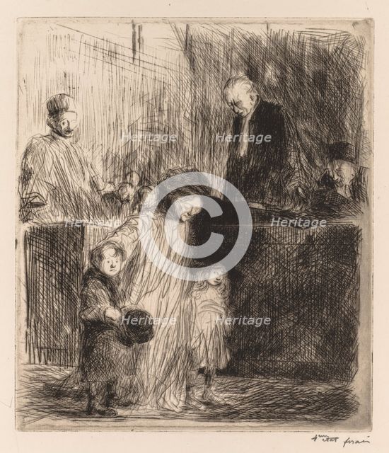 Sortie de lAudience. Creator: Jean Louis Forain (French, 1852-1931).