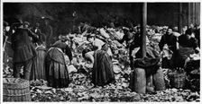 Sorting a dust heap at a County Council Depot, London, c1850 (1903)