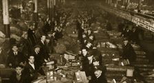 Sorting parcels at the Post Office, Mount Pleasant, London, 20th century