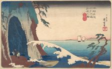 Soshu, Enoshima Iwaya no Zu, ca. 1830., ca. 1830. Creator: Ando Hiroshige
