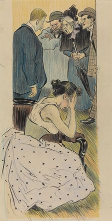 Sa famille (chanson), 1893. Creator: Theophile Alexandre Steinlen