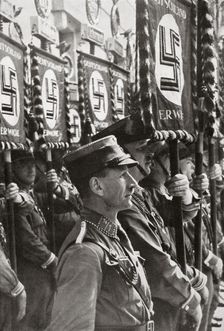 SA stormtroopers on parade, Germany, c1929-1931