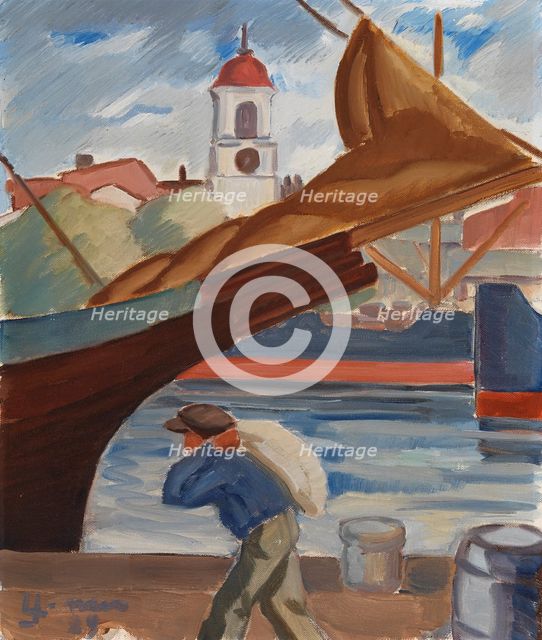 Satama, 1929. Creator: Vihtori Ylinen.