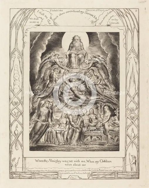 Satan Before the Throne of God, 1825. Creator: William Blake.