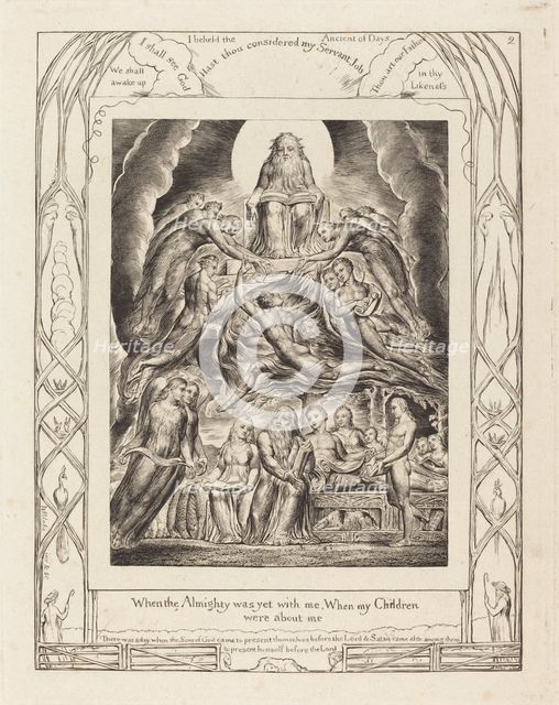 Satan Before the Throne of God, 1825. Creator: William Blake.