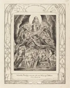 Satan Before the Throne of God, 1825. Creator: William Blake