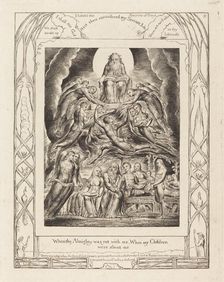 Satan Before the Throne of God, 1825. Creator: William Blake