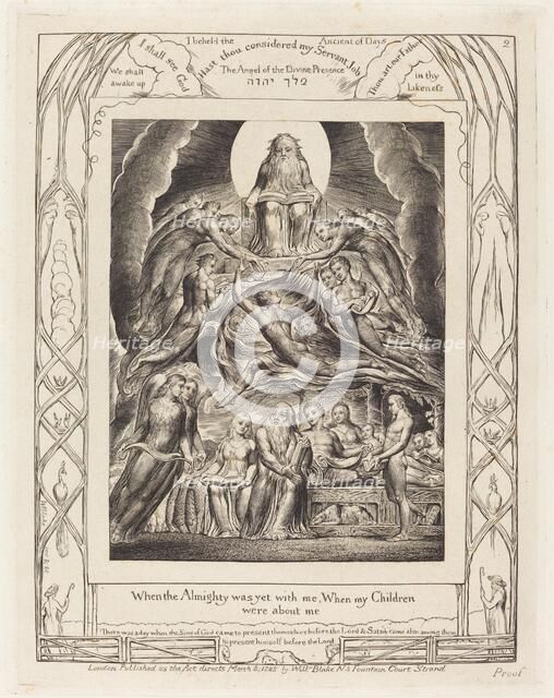 Satan Before the Throne of God, 1825. Creator: William Blake.