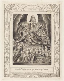 Satan Before the Throne of God, 1825. Creator: William Blake