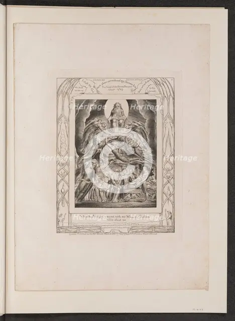 Satan Before the Throne of God, 1825. Creator: William Blake.