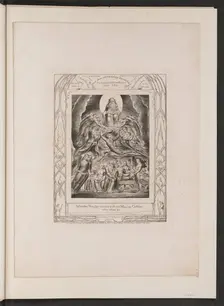 Satan Before the Throne of God, 1825. Creator: William Blake
