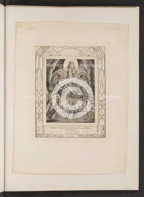 Satan Before the Throne of God, 1825. Creator: William Blake.