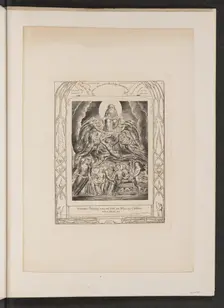 Satan Before the Throne of God, 1825. Creator: William Blake