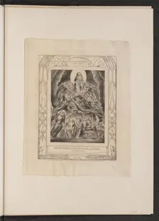 Satan Before the Throne of God, 1825. Creator: William Blake