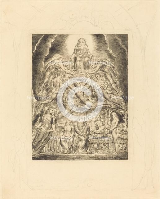 Satan Before the Throne of God, 1825. Creator: William Blake.