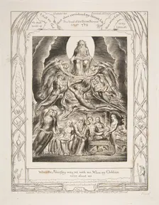 Satan Before the Throne of God, from "Illustrations of the Book of Job", 1825-26. Creator: William Blake