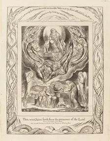 Satan Going Forth from the Presence of the Lord, 1825. Creator: William Blake