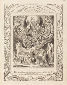 Satan Going Forth from the Presence of the Lord, 1825. Creator: William Blake