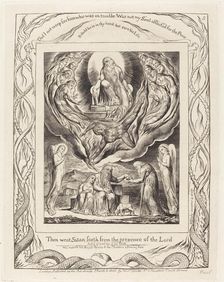 Satan Going Forth from the Presence of the Lord, 1825. Creator: William Blake
