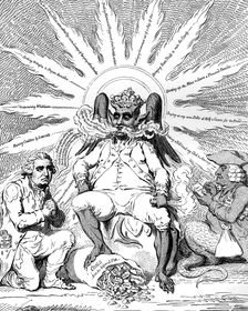 Satan in all his Glory... 1792.Artist: James Gillray