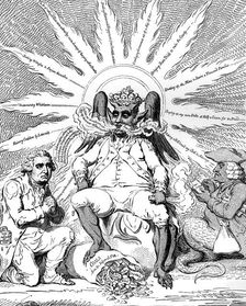 Satan in all his Glory... 1792.Artist: James Gillray