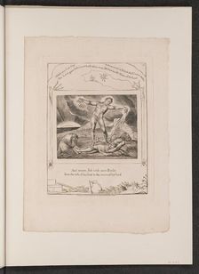 Satan Smiting Job with Boils, 1825. Creator: William Blake