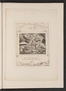 Satan Smiting Job with Boils, 1825. Creator: William Blake