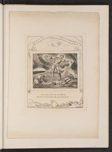 Satan Smiting Job with Boils, 1825. Creator: William Blake